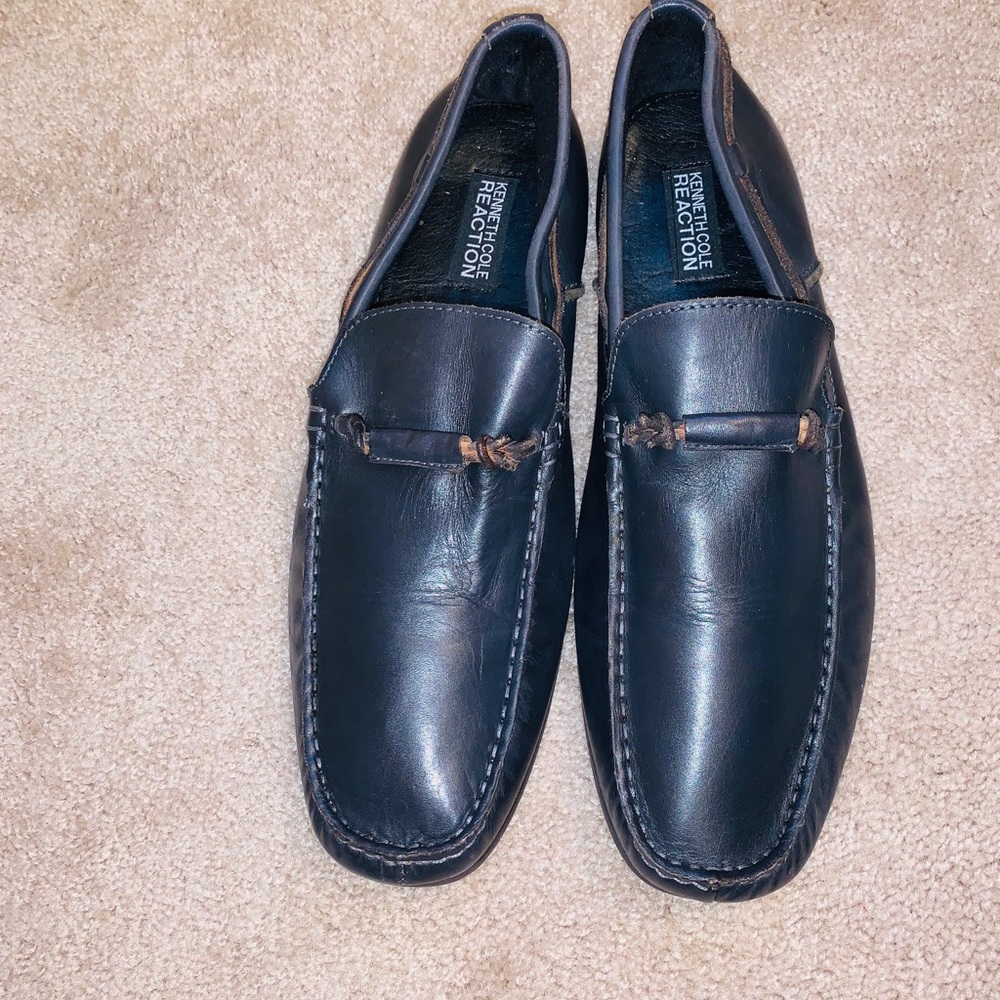 Men’s 13M Kenneth Cole Reaction Blue Leather Shoes